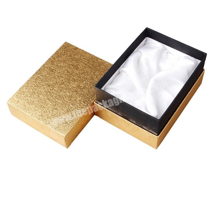 Custom Handmade Luxury Gold and black lid and base Printing Gift Box Packing Paper box