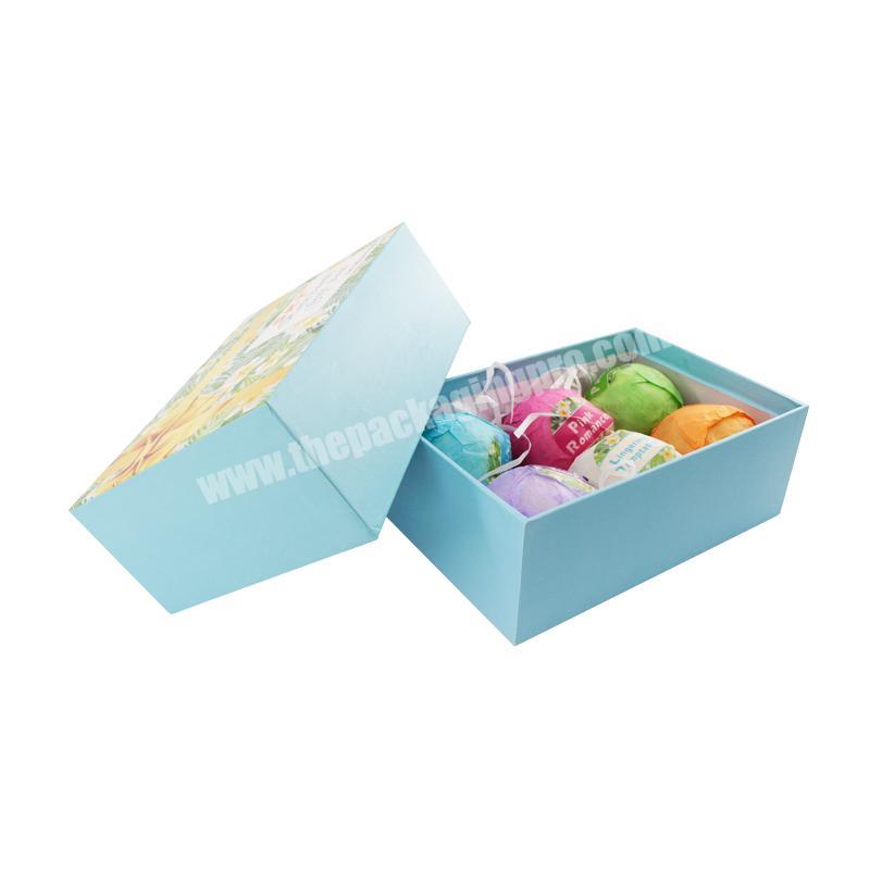 Custom handmade soap and bath bombs packaging paper gift box