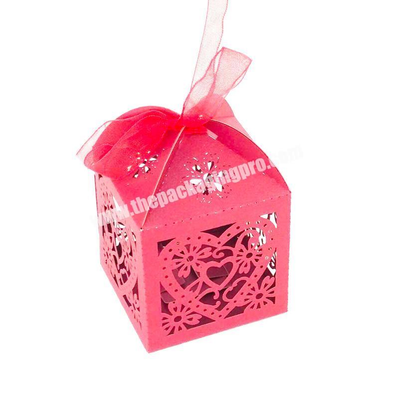 Custom handmade wholesale ribbon clear lid gift boxes
