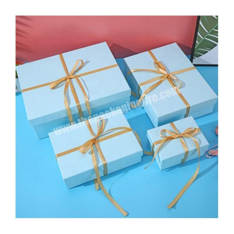 Custom Hard Paper Rigid Cardboard Packaging Luxury Colorful Printing Elegant Two Piece Christmas Gift Box