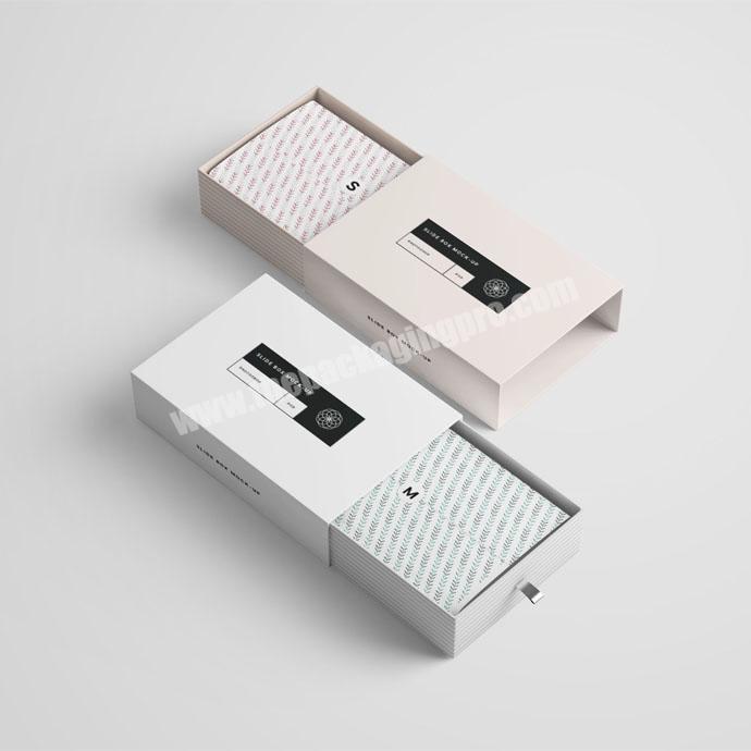 Custom Hard Rigid Cardboard Drawer Sliding Style Gift Packaging Paper Boxes