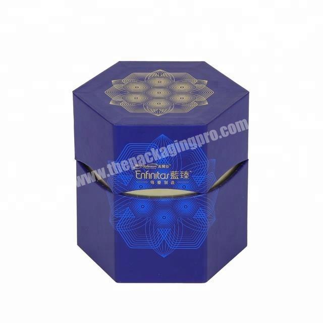 custom hexagon shape cardboard gift box