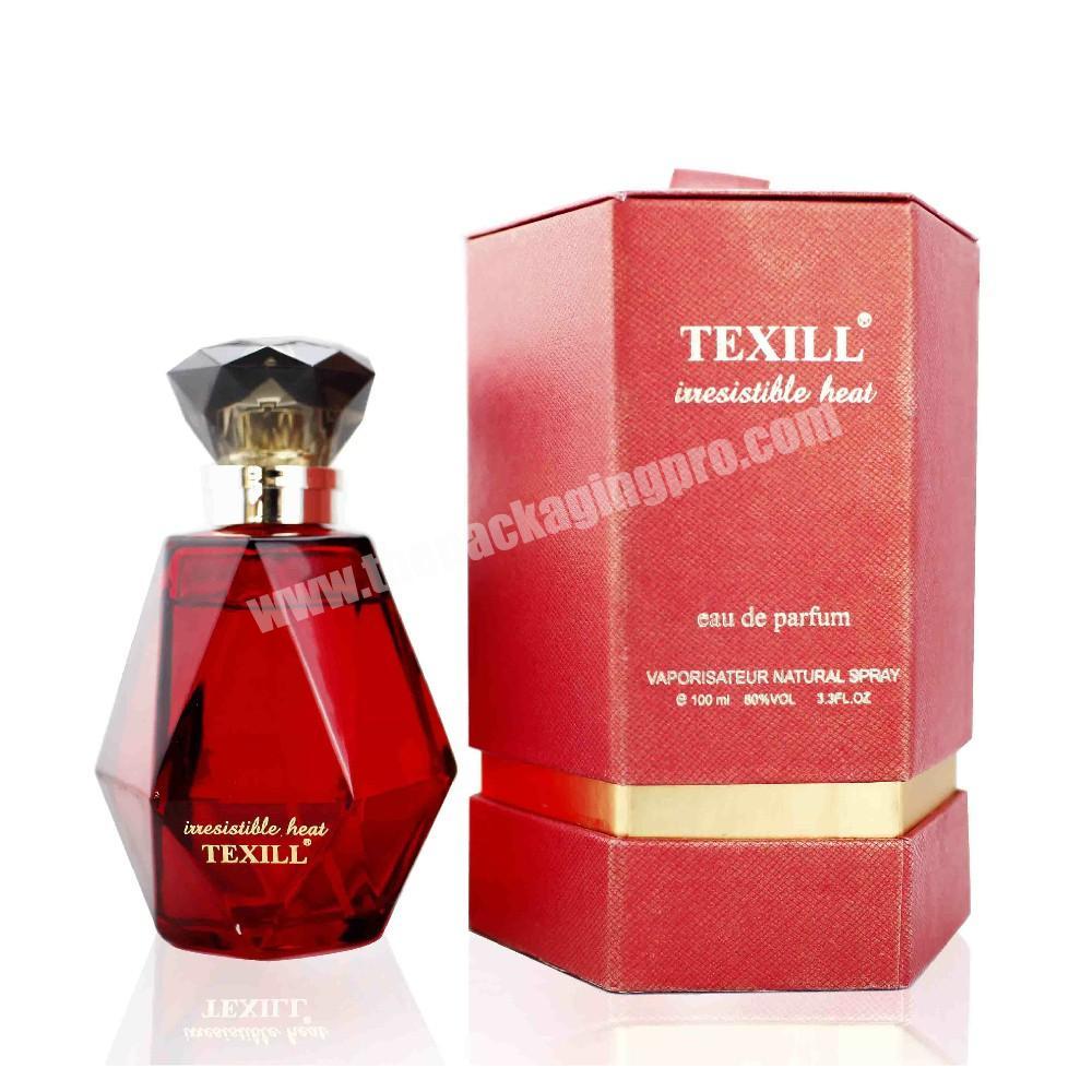 custom hexagonal perfume box packaging 30ml luxury gift box packaging for perfume