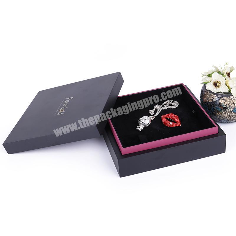 Custom High-End Black Jeweler Display Gift Packaging Boxes