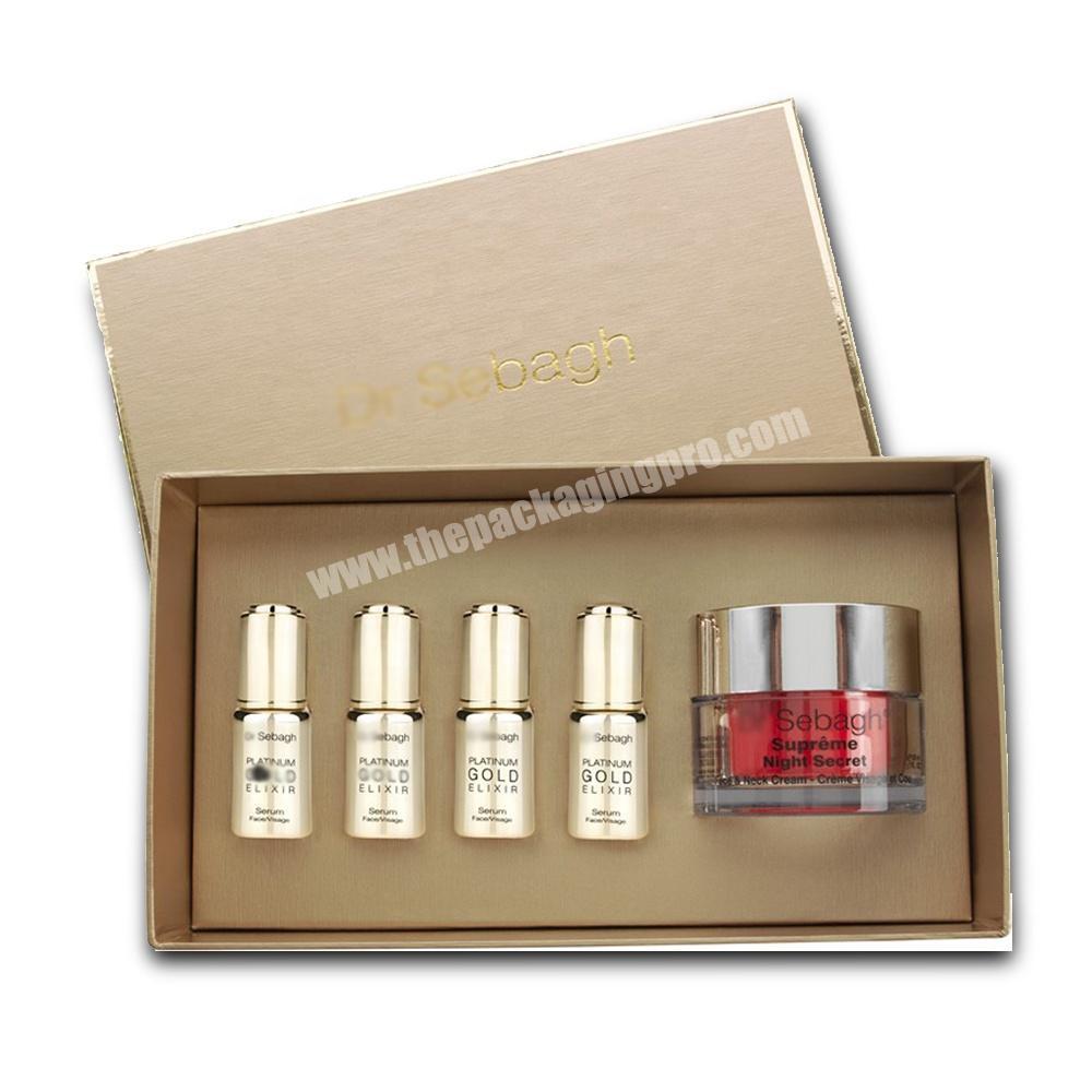 Custom high-end foam insert cardboard gift cosmetic set box for nail polish
