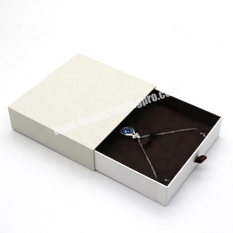 Custom High-End Lid And Tray Jewelry Container Gift Box With Logo For Ring Necklace Bracelet