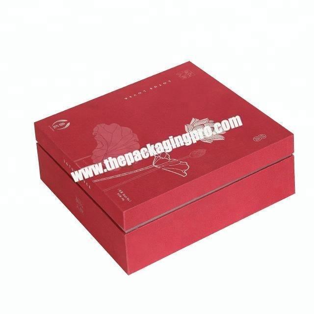 custom high end square gift box packaging with insert