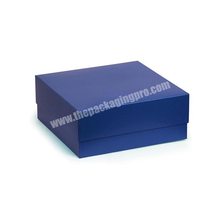 Custom high end storage fancy paper garment packaging box with lid