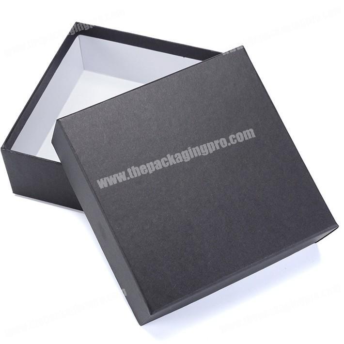 Custom high grade black cardboard paper logo printing luxury video gift boxes