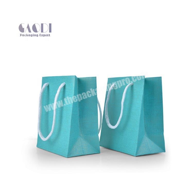 Custom High Quality Beautiful Packaging Jewelry Paper Bags With Your Own Logo