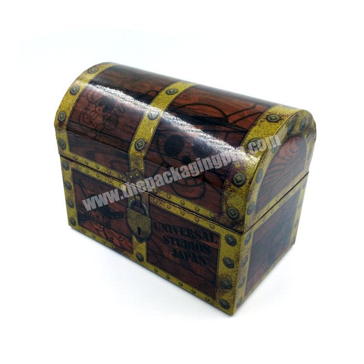 Custom high quality cardboard treasure chest gift boxes