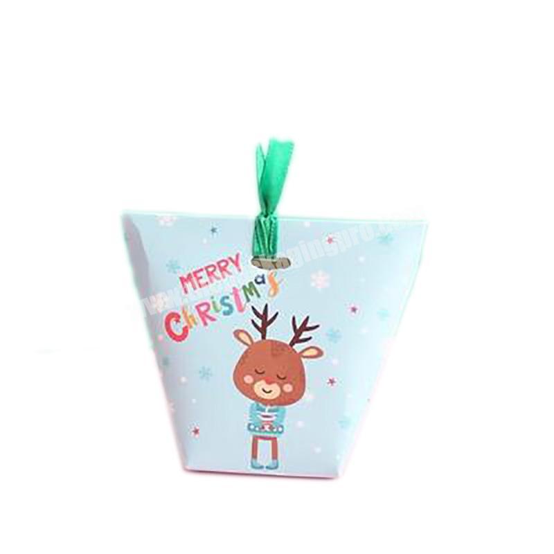 Custom high quality Christmas paper gift window bags with your own logo