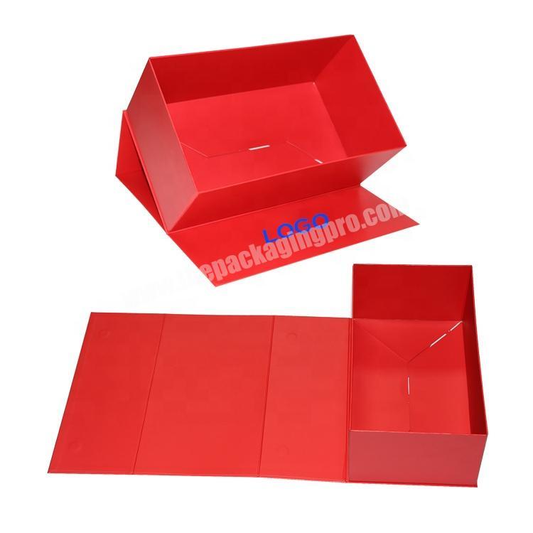 Custom High quality custom logo paper packaging gift foldable box with magnets