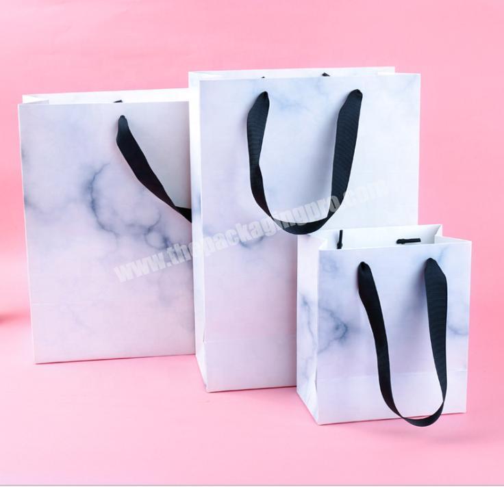 Custom High Quality Elegant paper Gift Bag Packaging Box and custom  handle paper bag