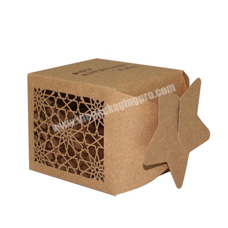 Custom high quality kraft brown paper card box for gift packaging