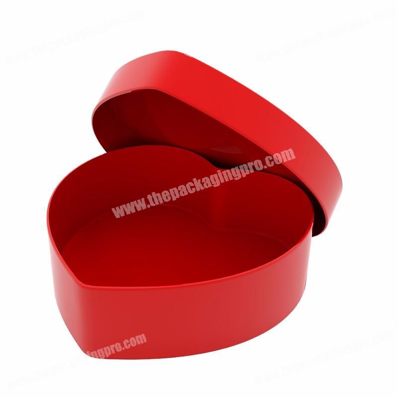 Custom high quality lidoff box  printing cardboard paper heart-shaped chocolate gift box packaging