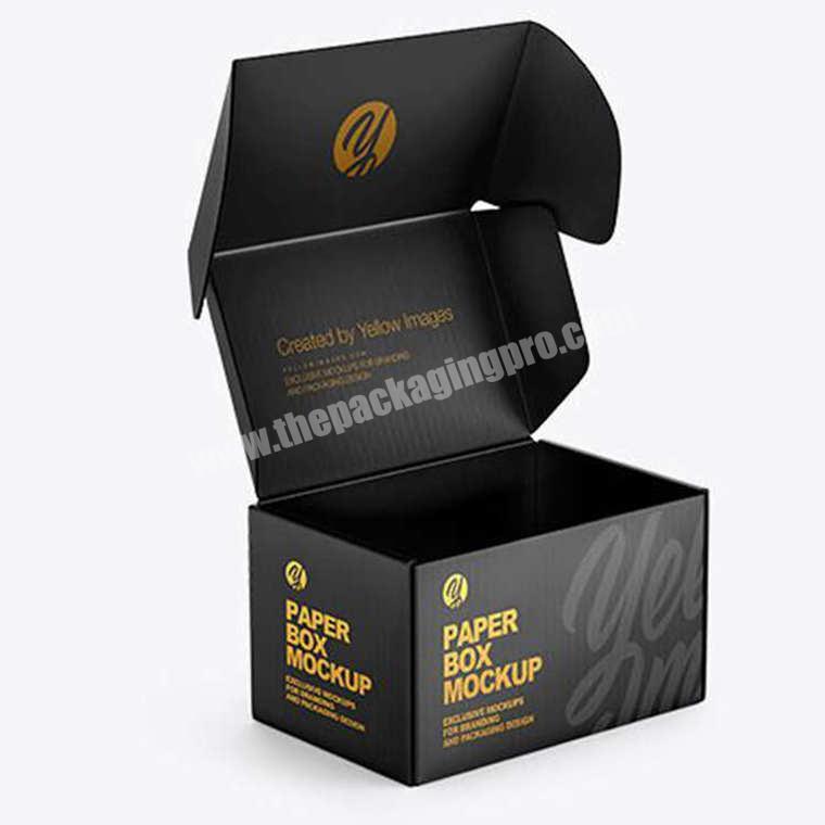 Custom High Quality Luxury Black Matte Shoe Packaging Boxes