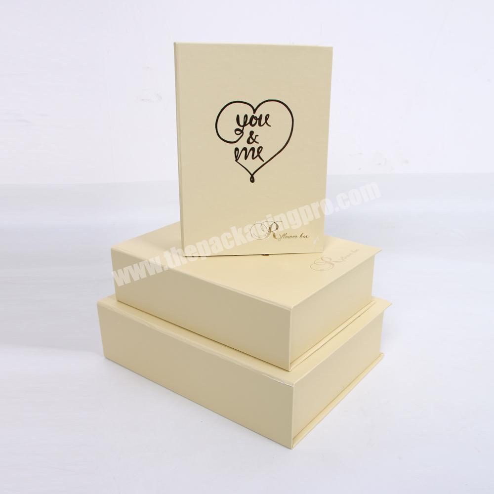 Custom Hot Foil Stamping Logo Cardboard Book Shaped Box