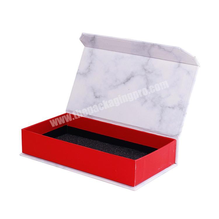 Custom hot sale luxury recycled cardboard marble gift box for smart watch