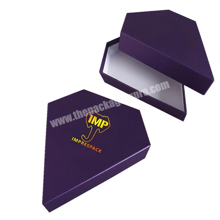 Custom jewelry storage gift diamond shaped earring packaging box