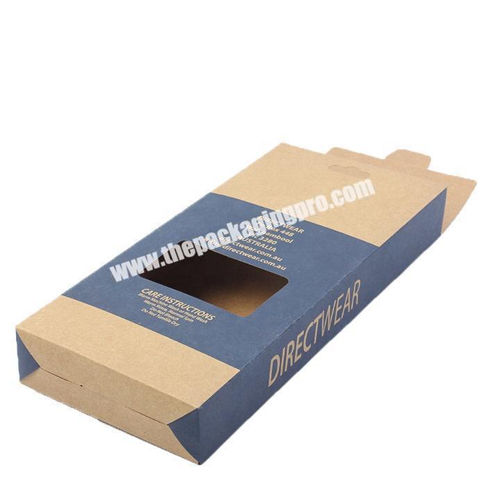 Custom kraft brown color paper brownie packaging box