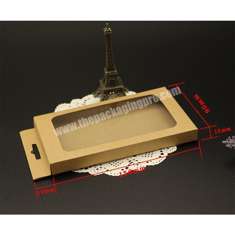 custom kraft cell phone case paper packaging box