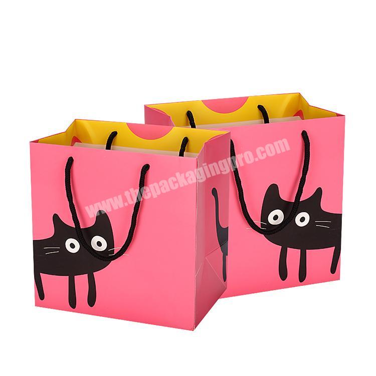 Custom kraft paper bag with printing for gift box packaging