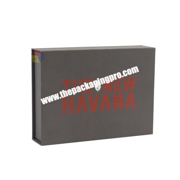 custom label clamshell magnetic paper box packaging printed