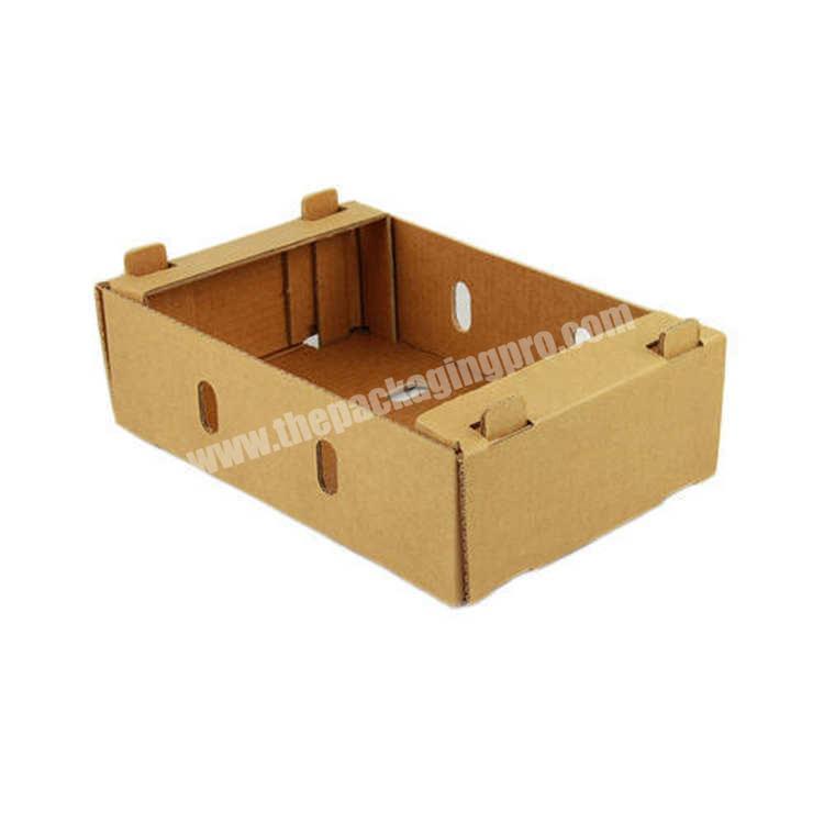 Custom Large Folding Corrugated Vegetable Packing Box With Beautiful Design