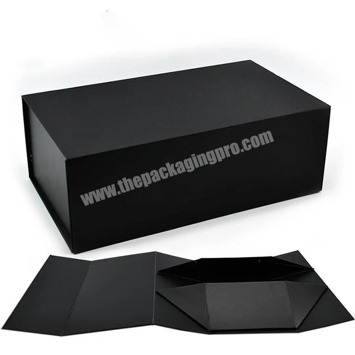 Custom Large Matt Black Cardboard Packing Shipping Packaging Gift Box