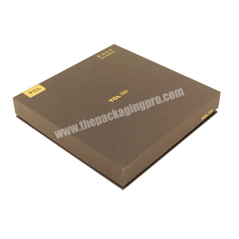 Custom Large Square Paper Cardboard Mobile Phone Gift Box with Lids