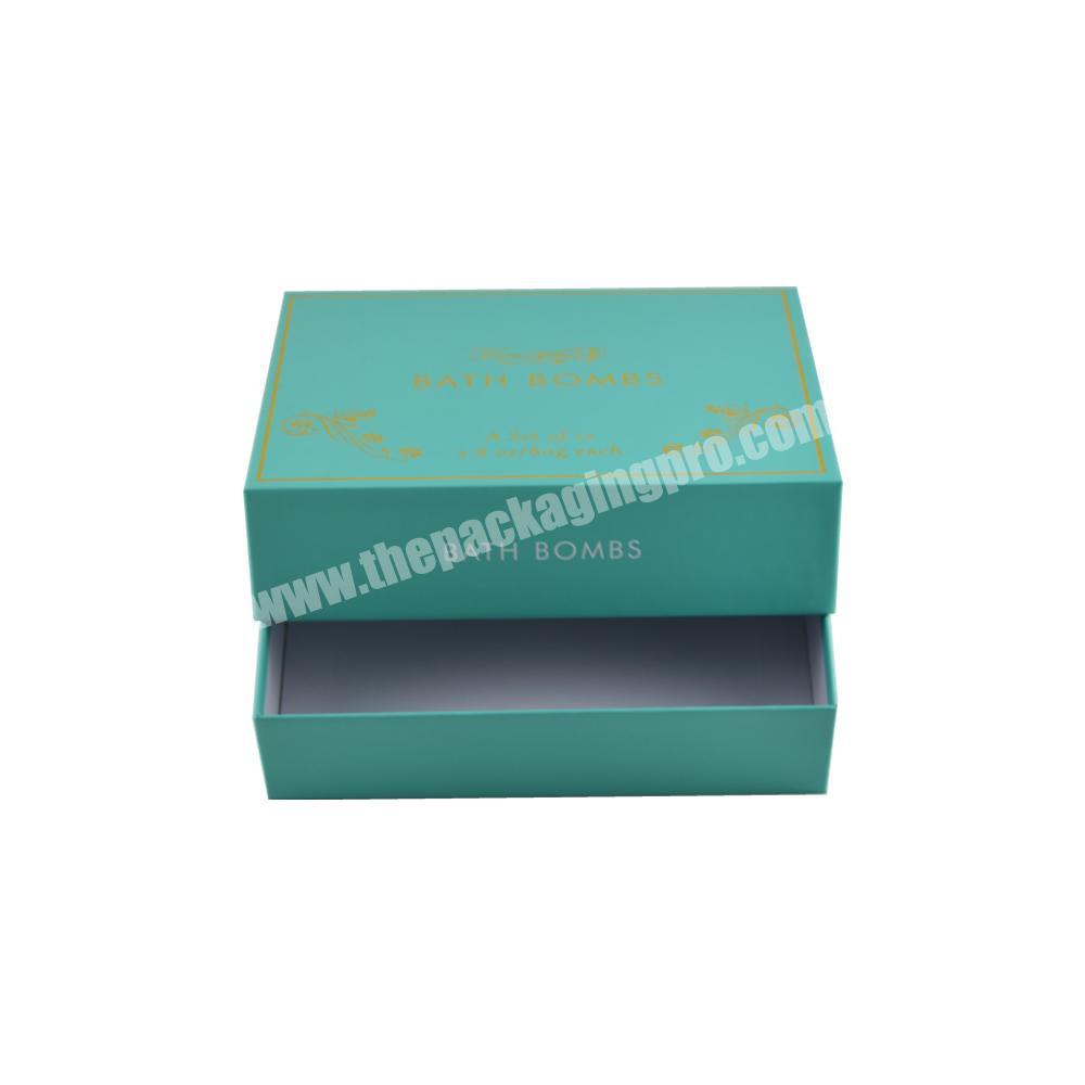 Custom lift lid off box with hot foil stamp logo of square gift boxes with lids