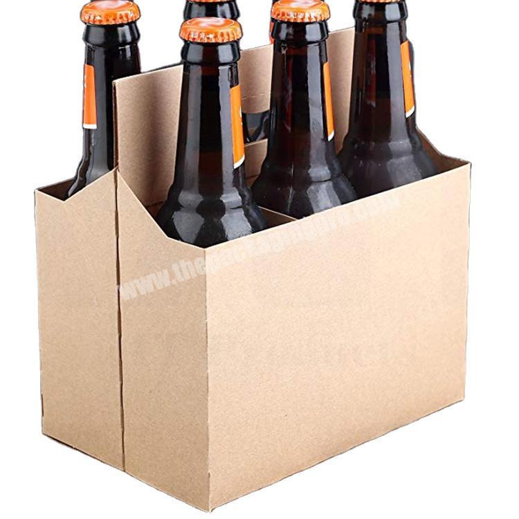 Kraft Paper Pack Wine Bottle Carrier Mockup Stock Template