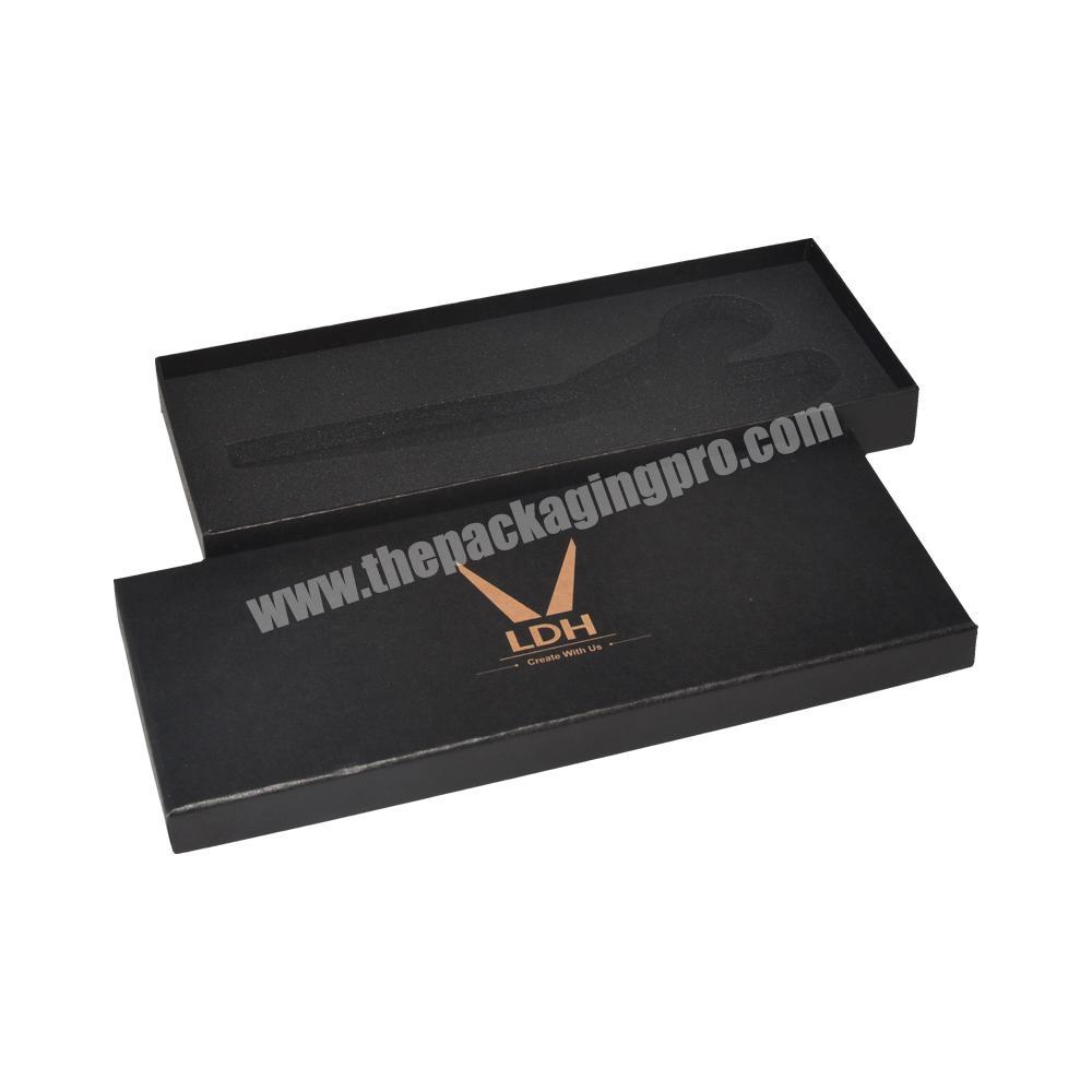 Custom logo and size 2 piece cardboard gift box with foam insert for scissors tool paper box printed packaging