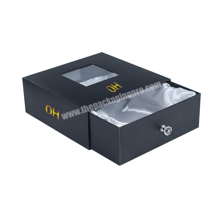 Custom Logo Black Cardboard Paper Display Box For Blanket Packaging