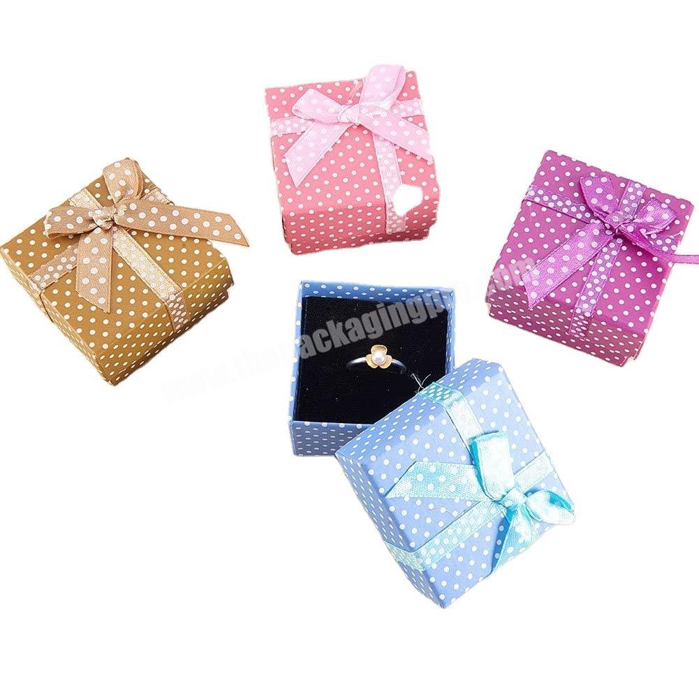 Custom Logo Cardboard luxury Close Gift Box with Ribbon