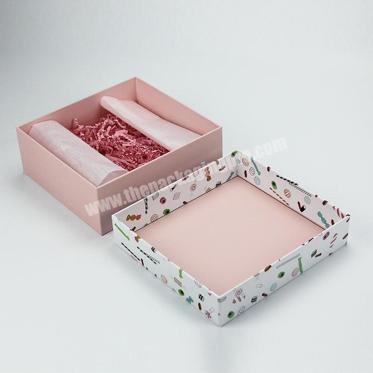 custom logo cardboard packaging cheapest silk gift boxes for soap with lid