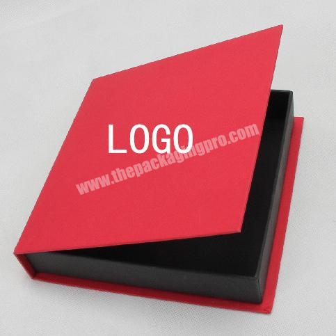 Custom Logo Cardboard Red Matt Lamination Book Shaped Favors Gift Boxes