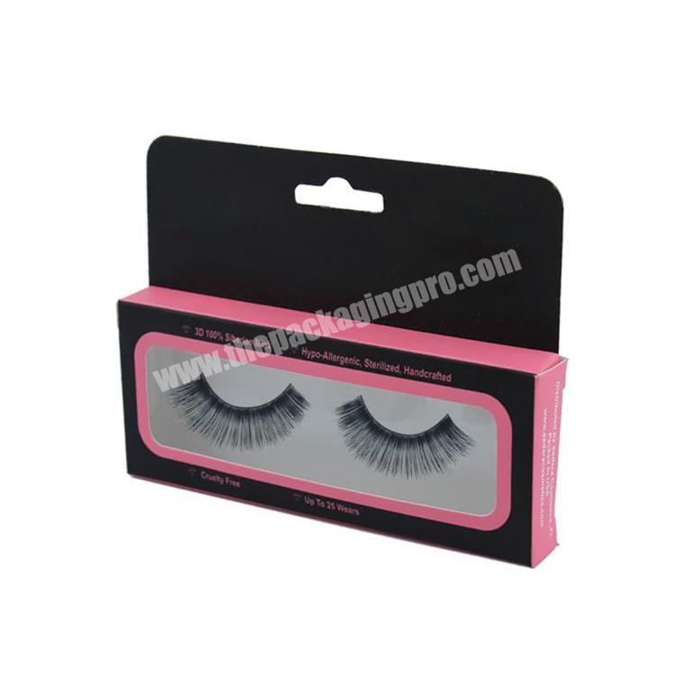 Custom logo cheap design false eyelash packaging box with drawer