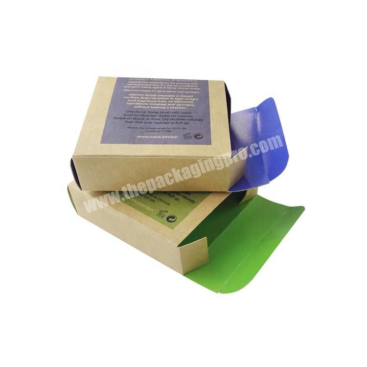 Custom logo cheap eco friendly soap kraft paper cardboard box