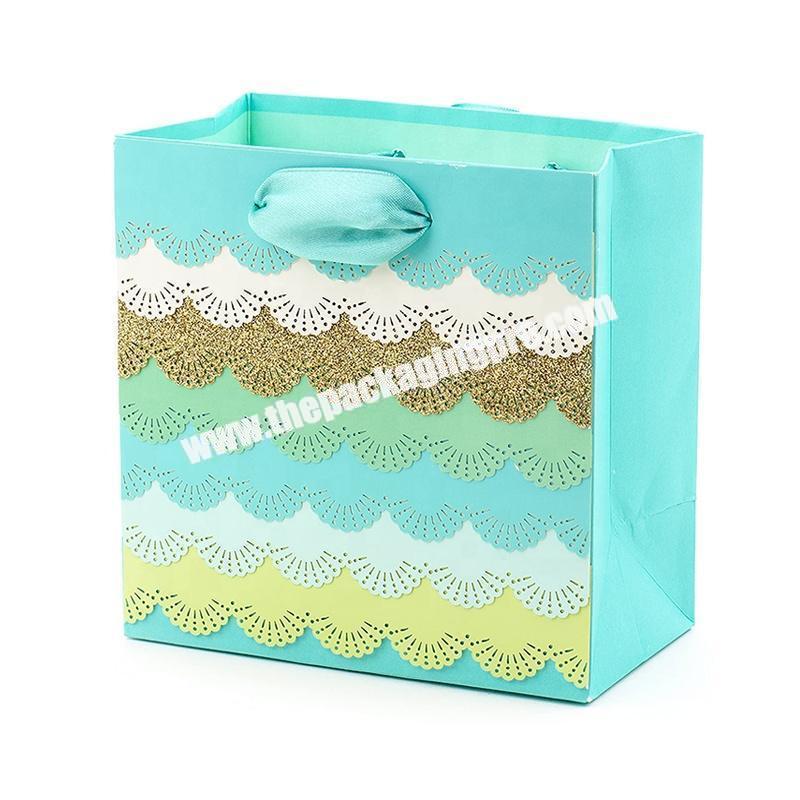 Custom Logo Color Printed Luxury Paper Bag Jewelry Gift Packaging Bags