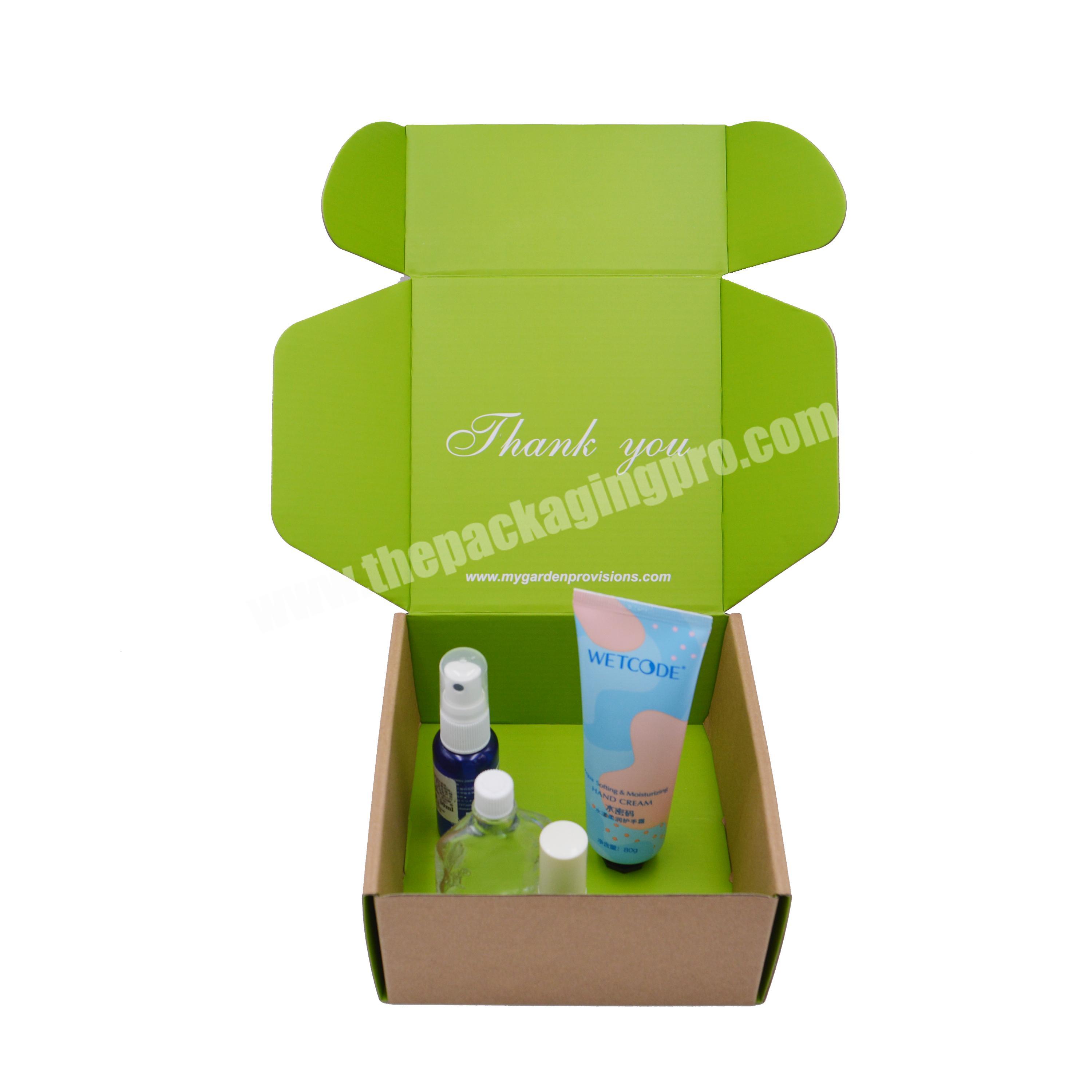 Custom Logo Corrugated Mailer Shipping Box Beauty Product Cosmetics Gift Box Handmade Soap Snacks Paper Monthly Suscription Box