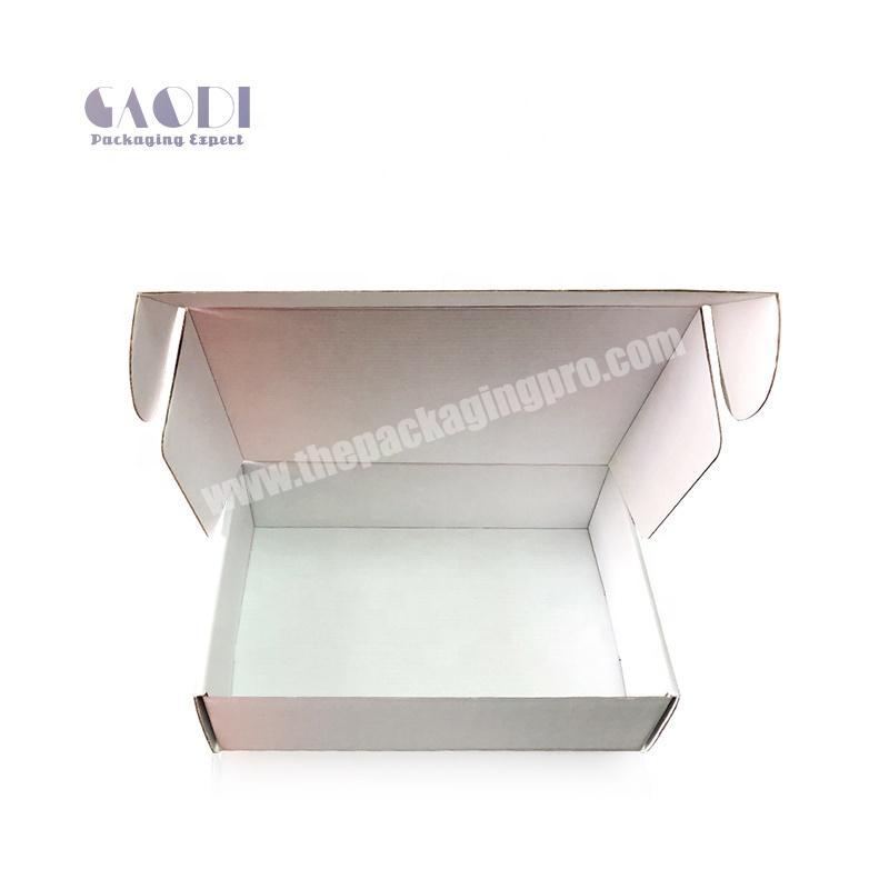 Custom Logo Corrugated Paperboard Mailer Boxes Clothes Shoes Lingerie Packaging Box