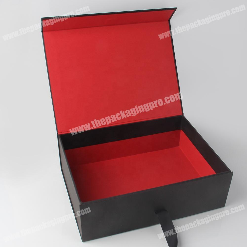 Custom Logo Design Luxury Magnetic Gift Box With Ribbon