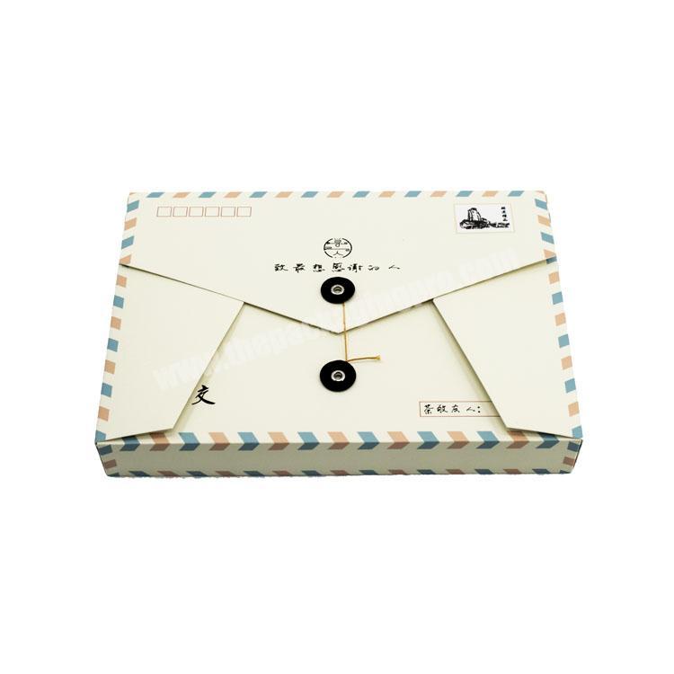 Custom logo design mailing box envelopes gift  paper box packaging for tea bag