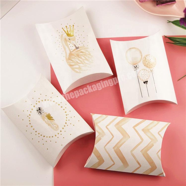Custom Logo Design White Cardboard Special Paper Gift candy and sugar small Packaging Box