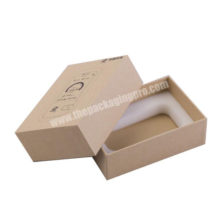 Custom logo ecological kraft paper cardboard cellphone gift box packaging