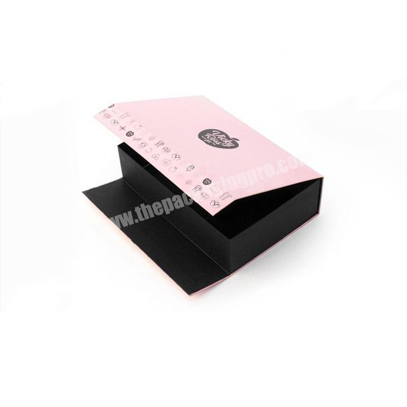 Custom Logo Fancy Paper Packaging Pink Foldable Paper Gift Boxes