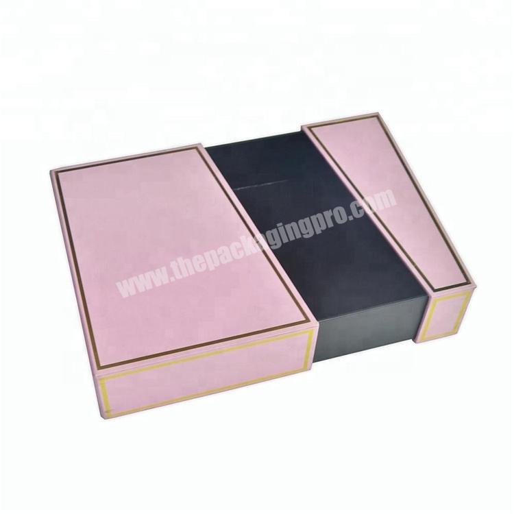 Custom Logo Foil Stamping Drawer Paperboard Paper Packaging Luxury Cosmetic Gift Box