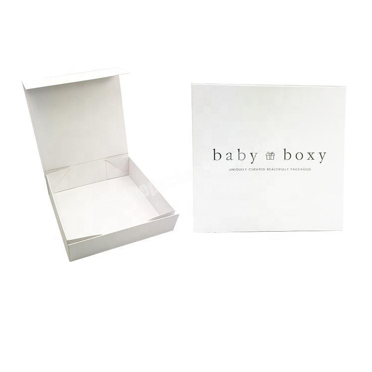 Custom Logo Foldable Packaging Magnetic Closure Clothing Box Unique Hair Extension Packaging Box